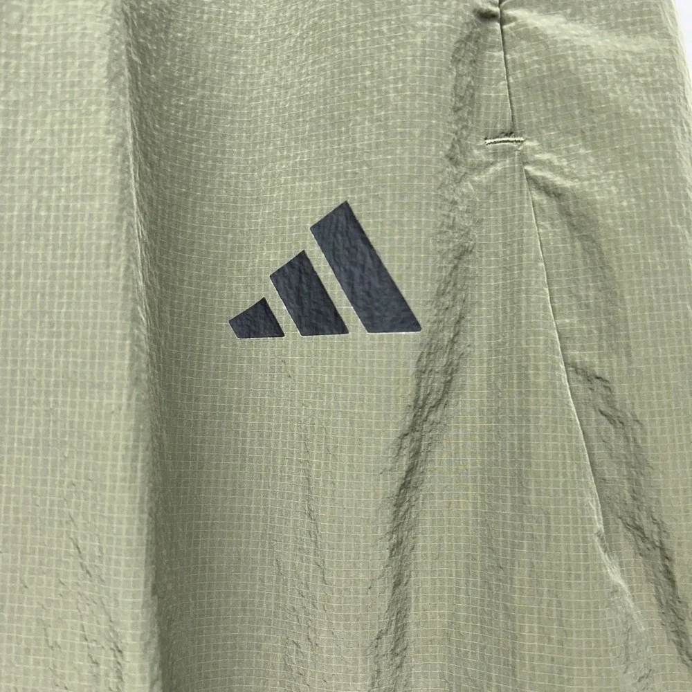 Adidas Mens Size M Green Future Icons 3 Stripes Woven Tracksuit Pants